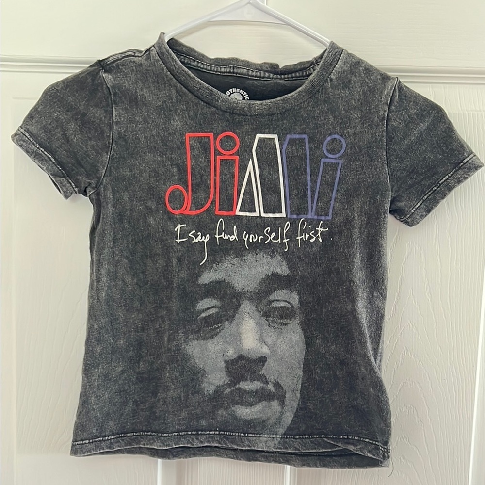 Jimi Hendrix Gray Kids T-Shirt
